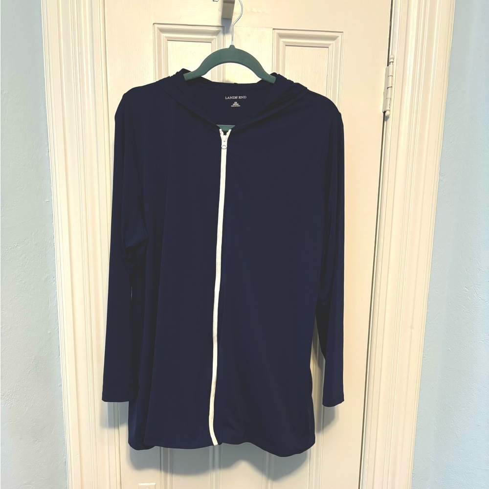 Lands End hoodie beach coverup
